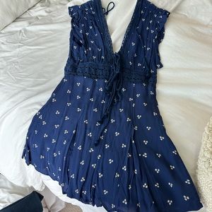Free people blue romper